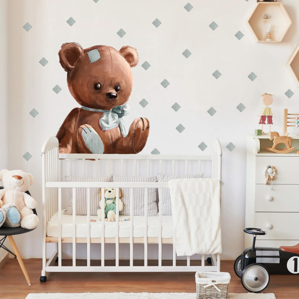 Above the crib sticker - Teddy bear for a boy