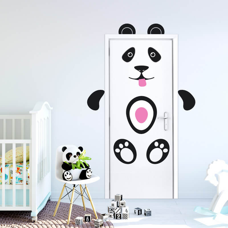 Panda - sticker for door and wall