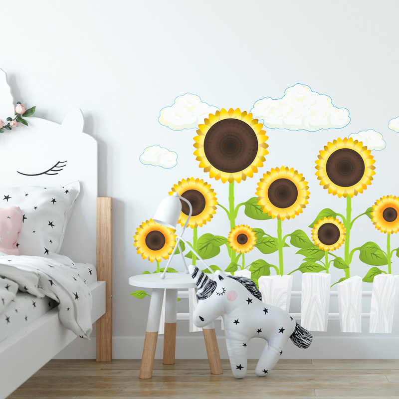 Romantic sunflowers - self-adhesive sticker