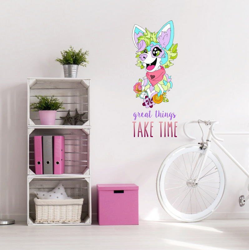 Self-adhesive wall sticker Great things