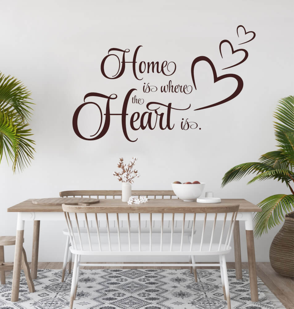 Wall sticker - Home and heart